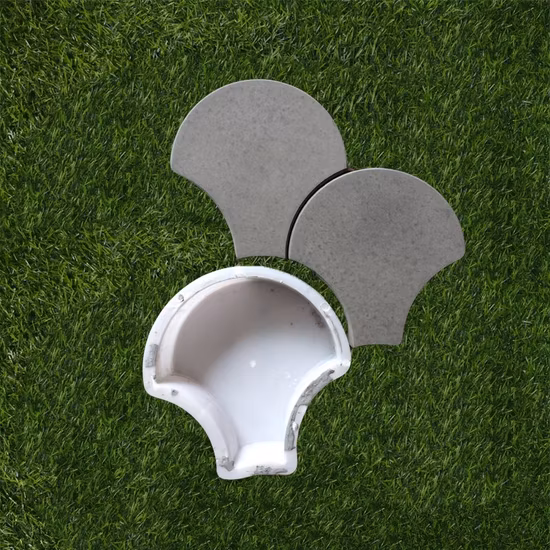 Zickzack-Beton-Gummiblockform, Kunststoff, für Ziegel, Zement, Bodenfliesen, Pflasterformen